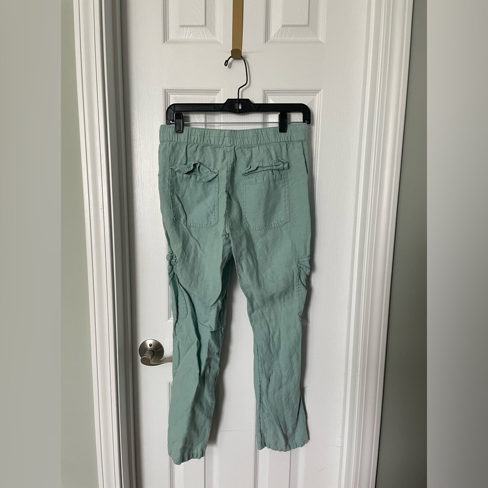 Nicole Miller straight leg linen pants - Picture 2 of 4